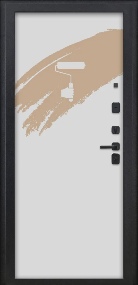 Входная дверь ДвериПРО Л-45 Под покраску DPRO226192 внутренняя сторона